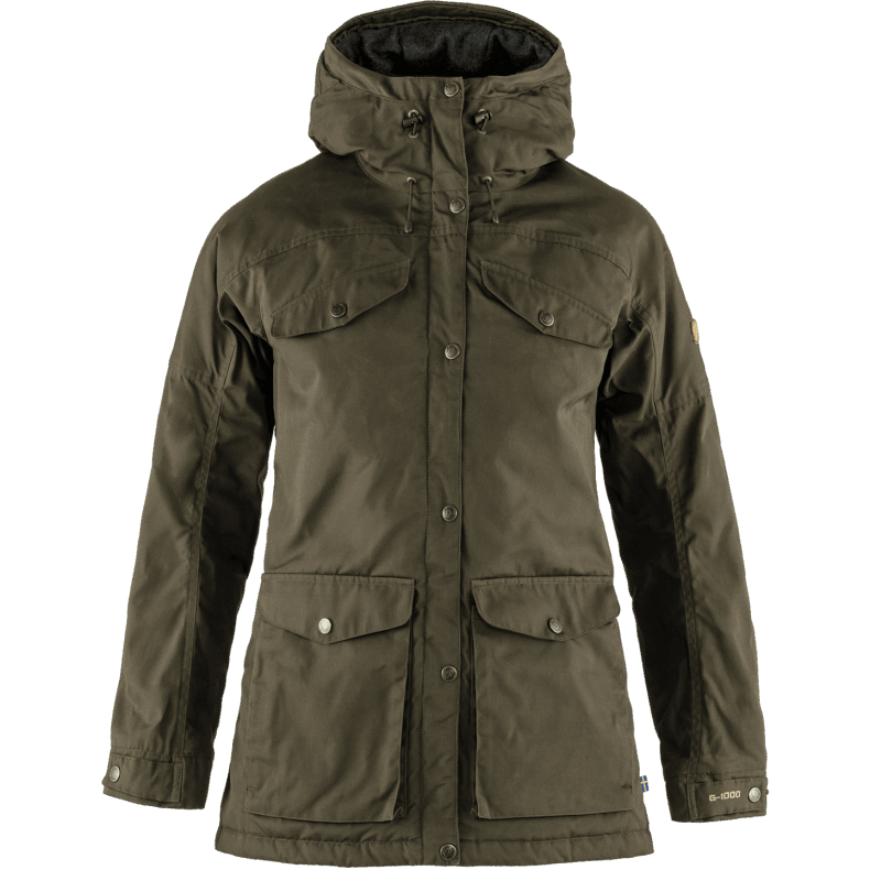 Dark Olive Fjällräven Outlets Vidda Pro Wool Padded Jacket W