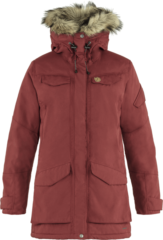 Nuuk Parka W - Red Oak Fjällräven Outlets Red Oak