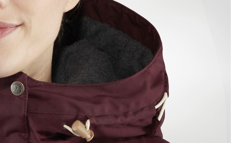 Fjällräven Outlets Dark Garnet Singi Wool Padded Parka W - Dark Garnet