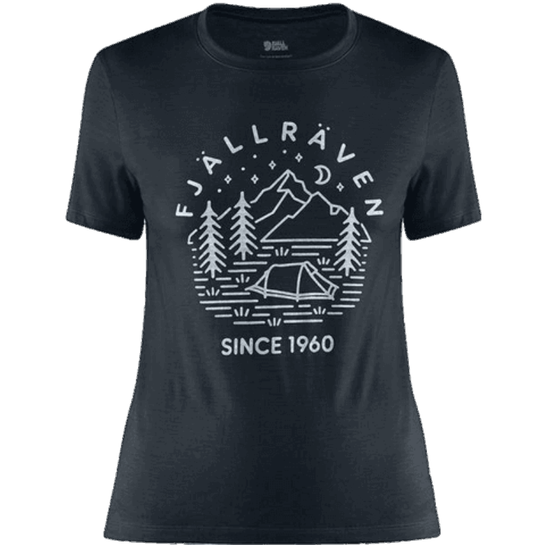 Dark Navy Fjällräven Outlets Abisko Wool Tltplats Ss W