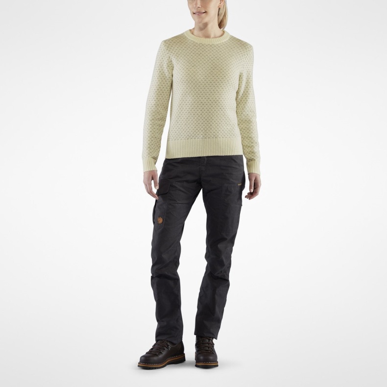 Dark Navy Övik Nordic Sweater W - Dark Navy Fjällräven Outlets