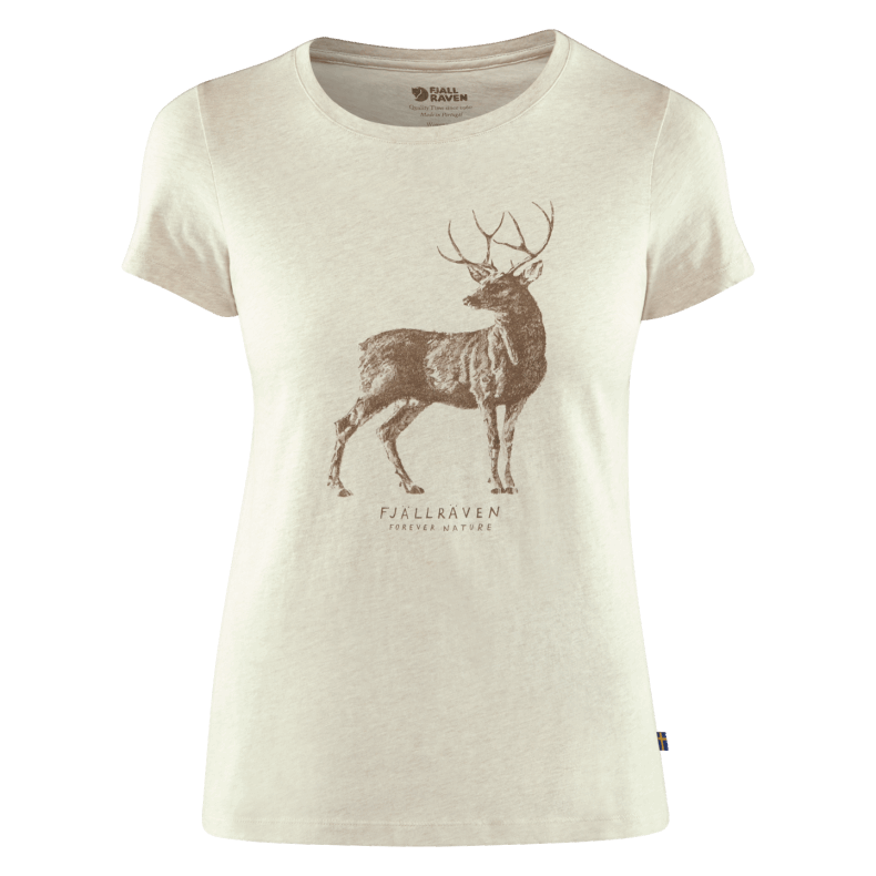 Limestone Fjällräven Outlets Deer Print T-Shirt W