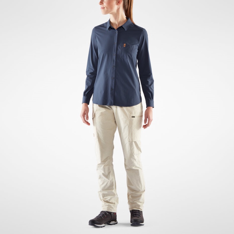 Övik Lite Shirt Ls W Sage Green Fjällräven Outlets
