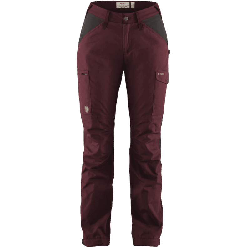 Kaipak Trousers Curved W - D Garnet D Grey Dark Garnet/Dark Grey Fjällräven Outlets