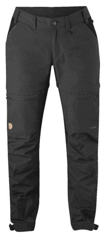 Abisko Lite Trek Zip-Off W Dark Grey/Black Fjällräven Outlets