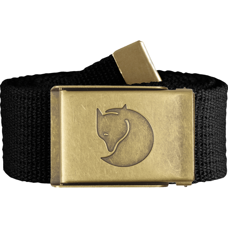 Canvas Brass Belt 4Cm Black Fjällräven Outlets