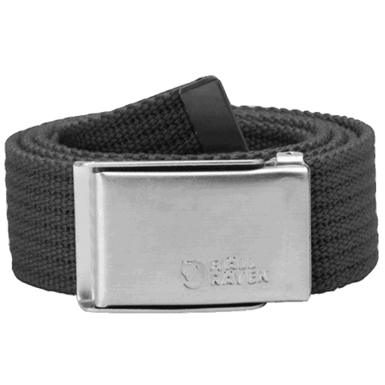 Fjällräven Outlets Brand Merano Canvas Belt Dark Grey