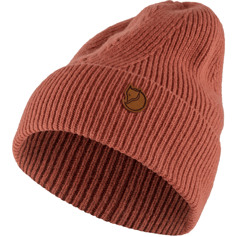 Fjällräven Outlets Directional Rib Beanie Terracotta Pink