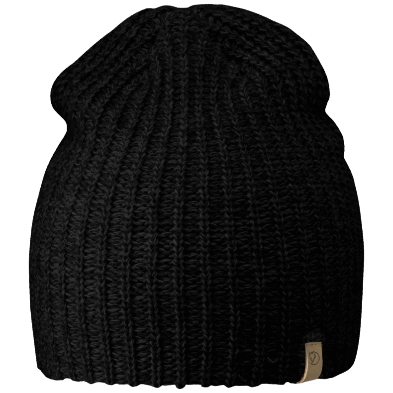 Black Fjällräven Outlets Övik Melange Beanie