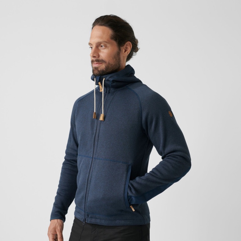 Fjällräven Outlets Brand Övik Fleece Hoodie M Dark Grey