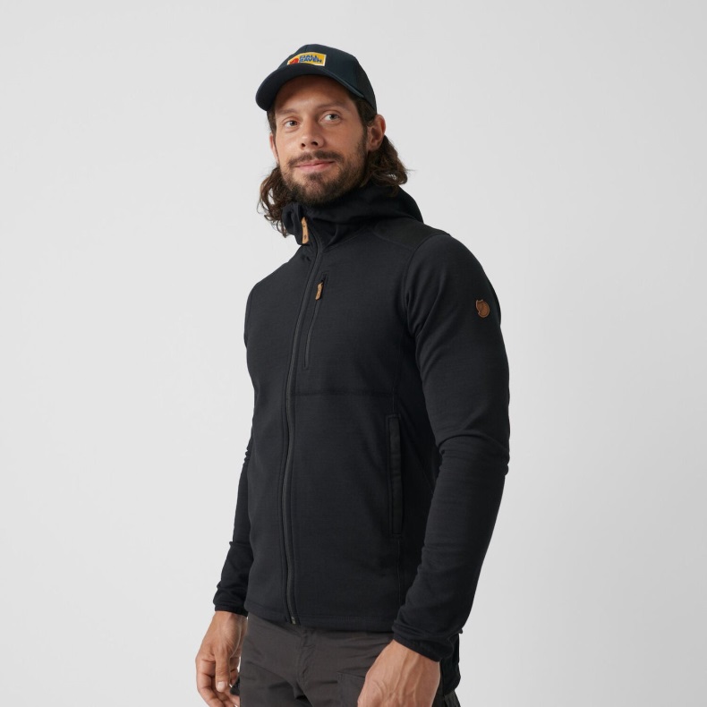 Dark Grey Fjällräven Outlets Keb Fleece Hoodie M - 3 Colours