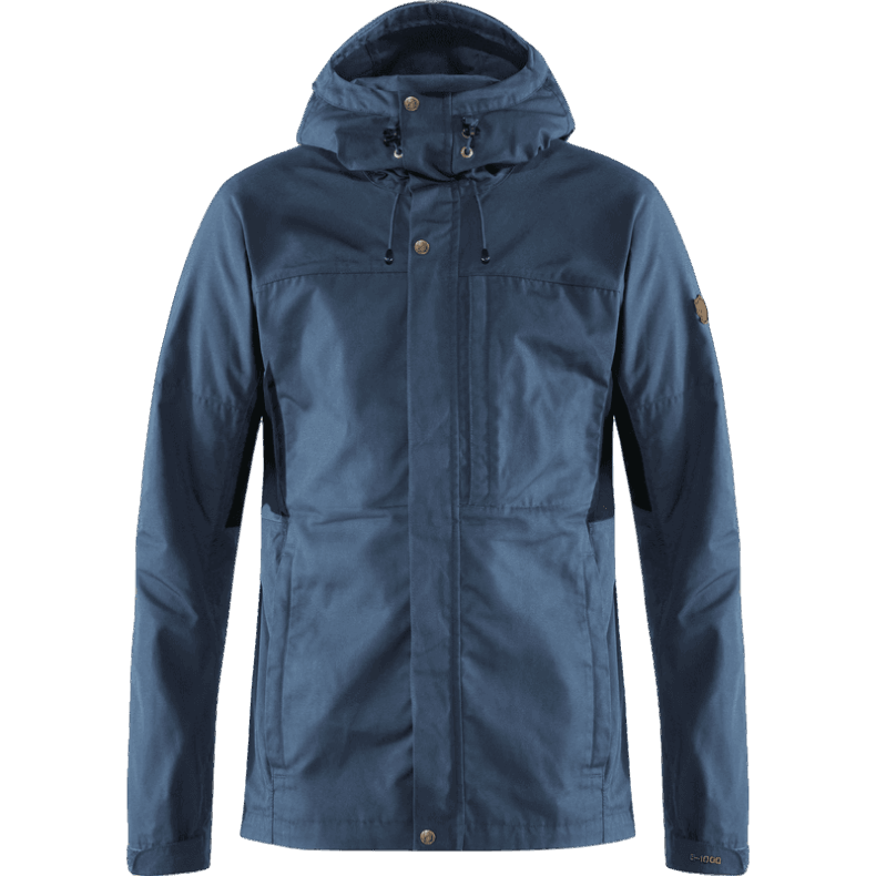 Fjällräven Outlets Uncle Blue/Dark Grey Kaipak Jacket M - Uncle Blue - Dark Grey
