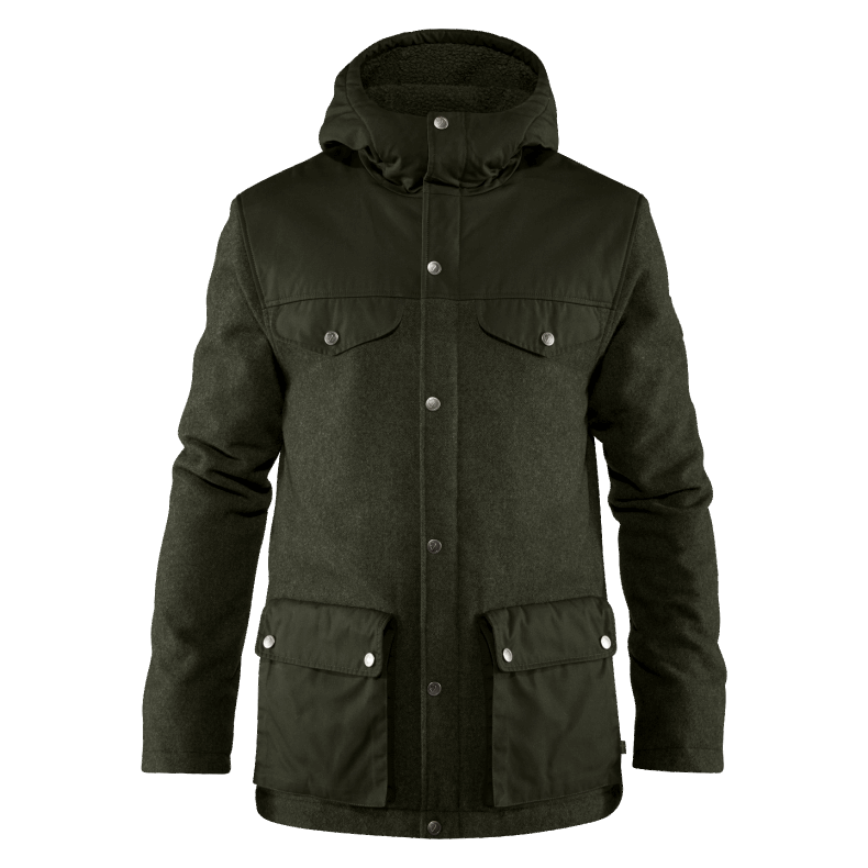 Deep Forest Fjällräven Outlets Greenland Re-Wool Jacket M - Deep Forest