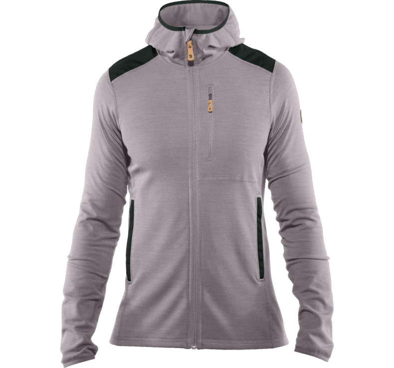 Grey-Dark Grey Fjällräven Outlets Keb Fleece Hoodie M - 2 Colours