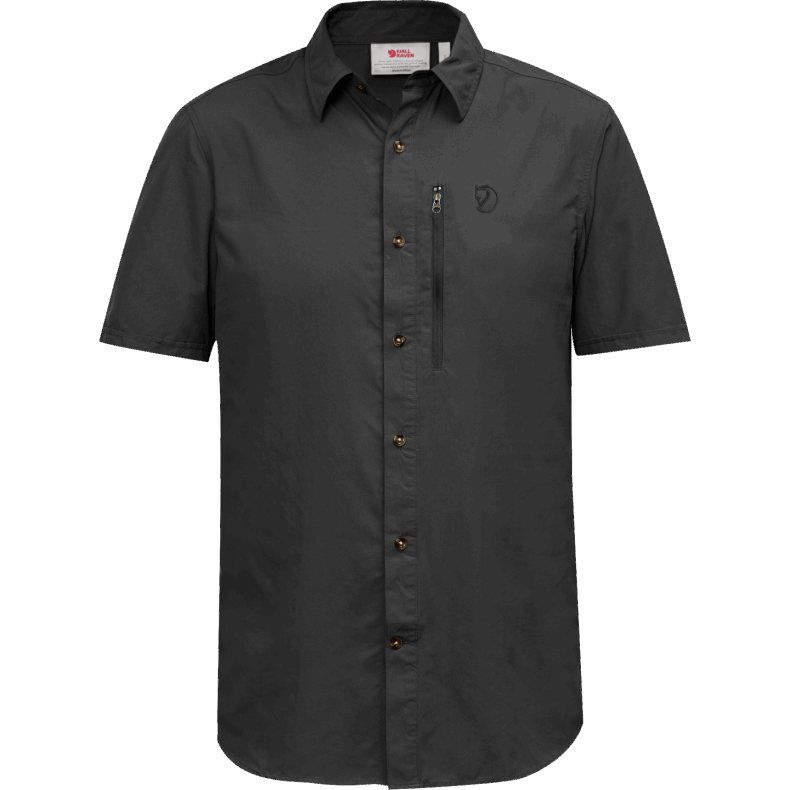 Dark Grey Fjällräven Outlets Abisko Hike Shirt Ss M - Dark Grey