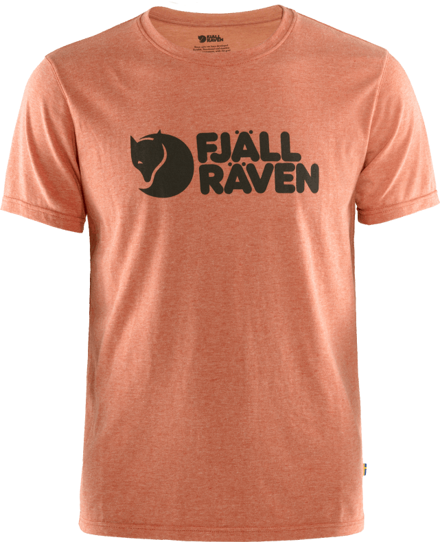Rowan Red Fjällräven Outlets Logo T-Shirt M - Rowan Red-Melange