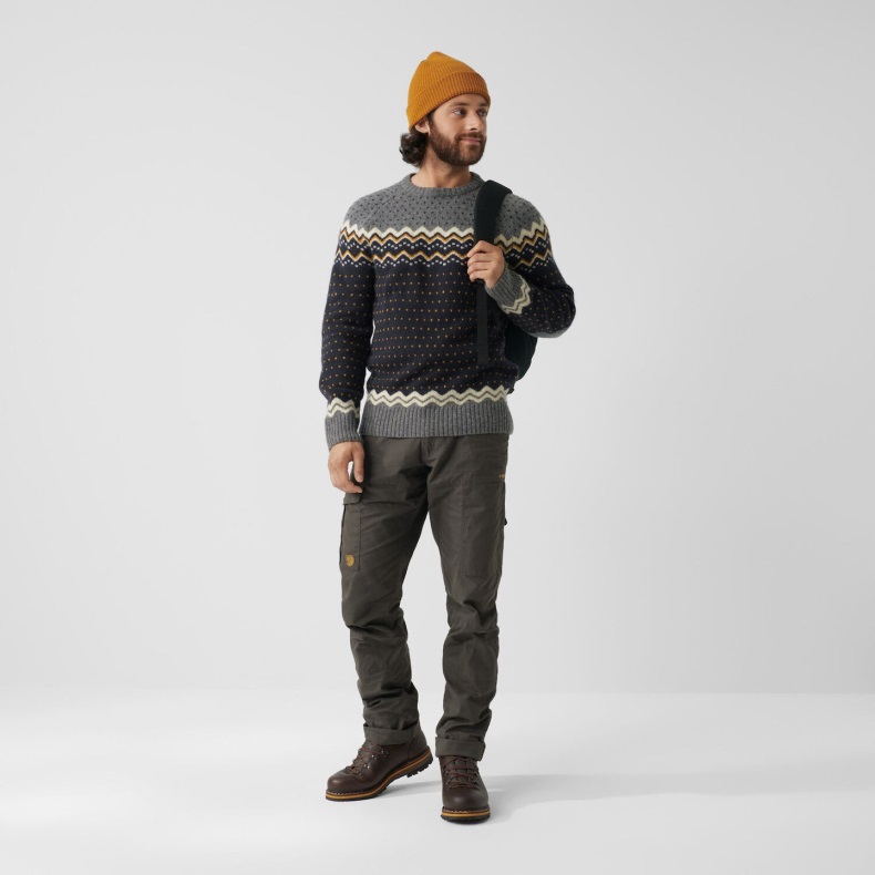 Övik Knit Sweater M Fjällräven Outlets Dark Navy