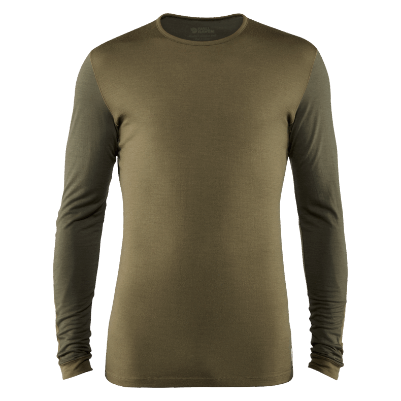 Keb Wool T-Shirt Ls M Fjällräven Outlets Light Grey-Grey