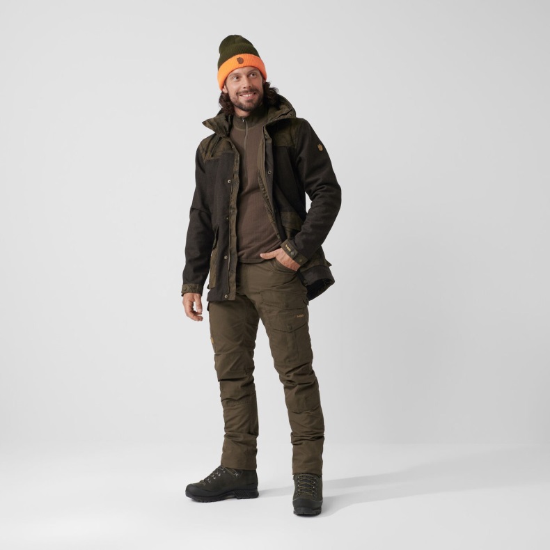 Dark Olive Barents Pro Hunting Trousers M Fjällräven Outlets