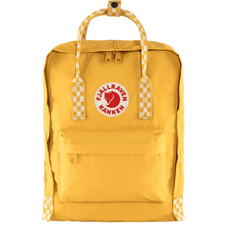 Fjällräven Outlets Ochre-Chess Pattern Kånken