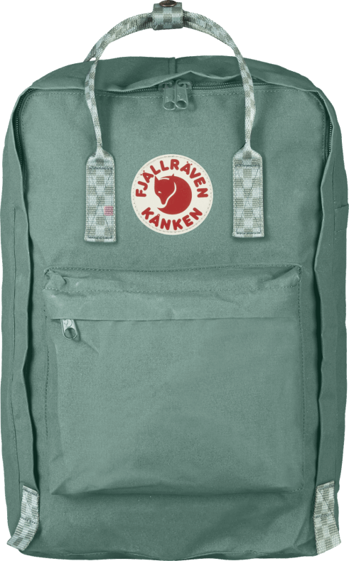 Fjällräven Outlets Frost Green/Chess Pattern Kånken Laptop 17