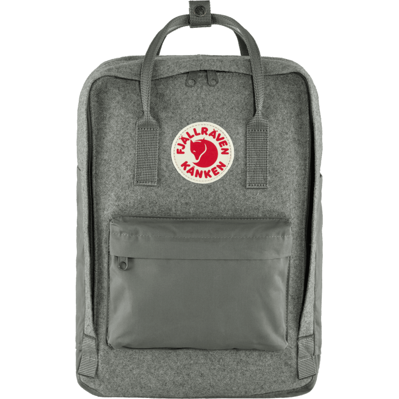 Fjällräven Outlets Brand Granite Grey Kånken Re-Wool Laptop 15