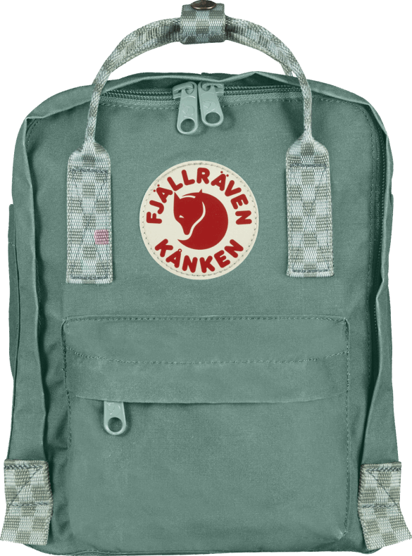 Frost Green/Chess Pattern Fjällräven Outlets Kånken Mini - Various Colours