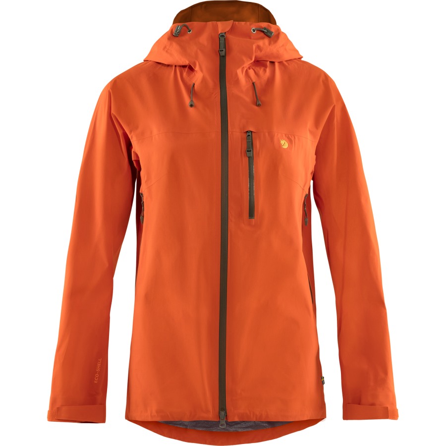 Hokkaido Orange Bergtagen Lite Eco-Shell Jacket W Fjällräven Outlets