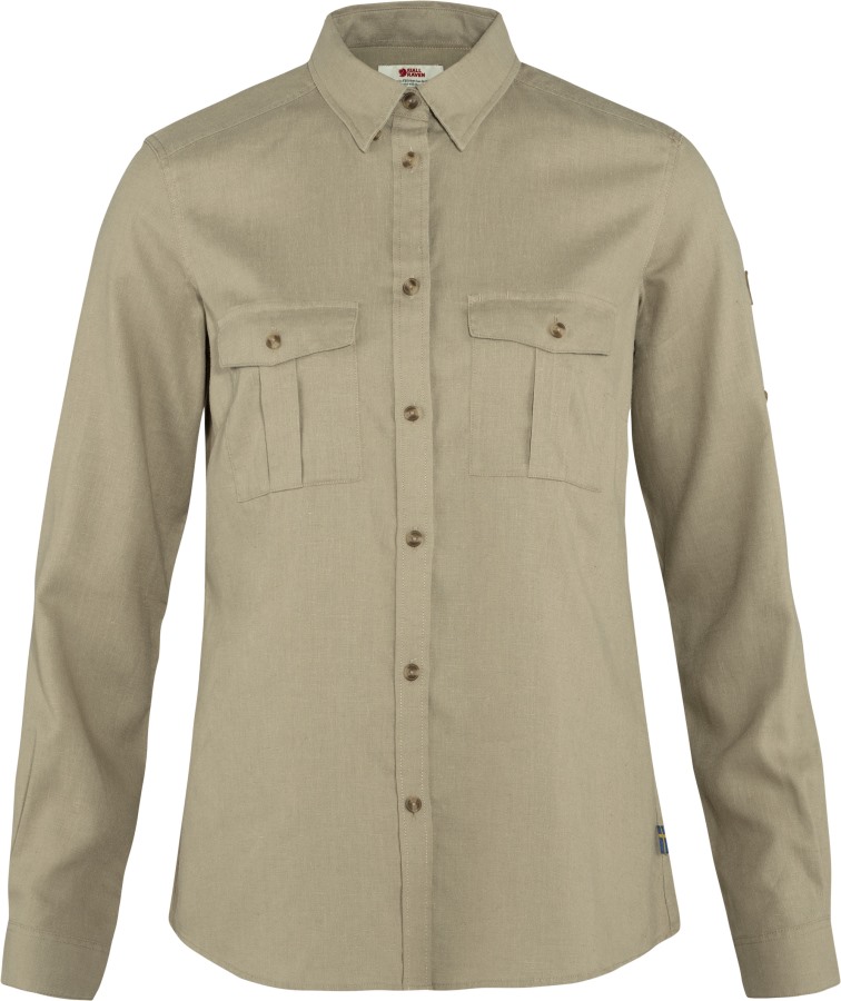 Sand Stone Övik Travel Shirt Ls W Fjällräven Outlets