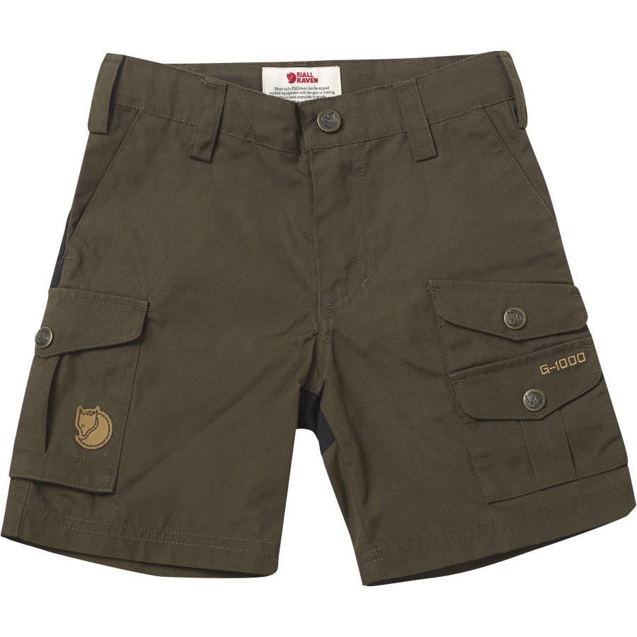 Fjällräven Outlets Dark Olive Kids Vidda Shorts