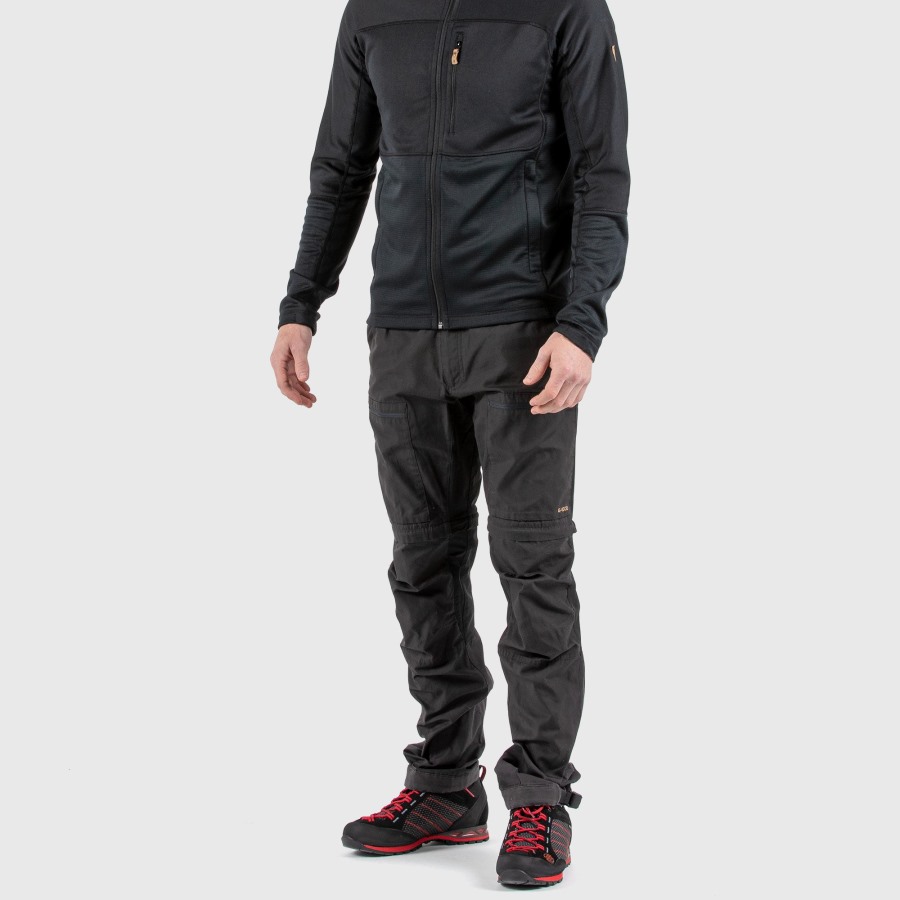 Dark Grey-Black Abisko Lite Trekking Zip-Off M Reg Fjällräven Outlets
