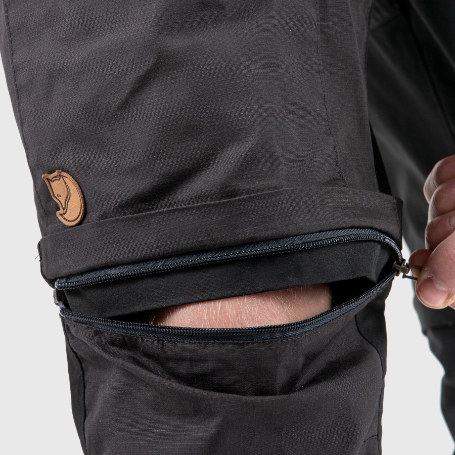 Dark Grey-Black Abisko Lite Trekking Zip-Off M Reg Fjällräven Outlets