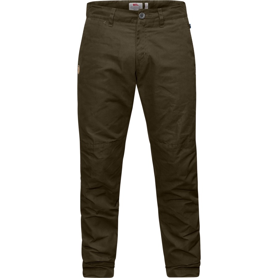 Fjällräven Outlets Dark Olive Srmland Tapered Winter Trousers M Long