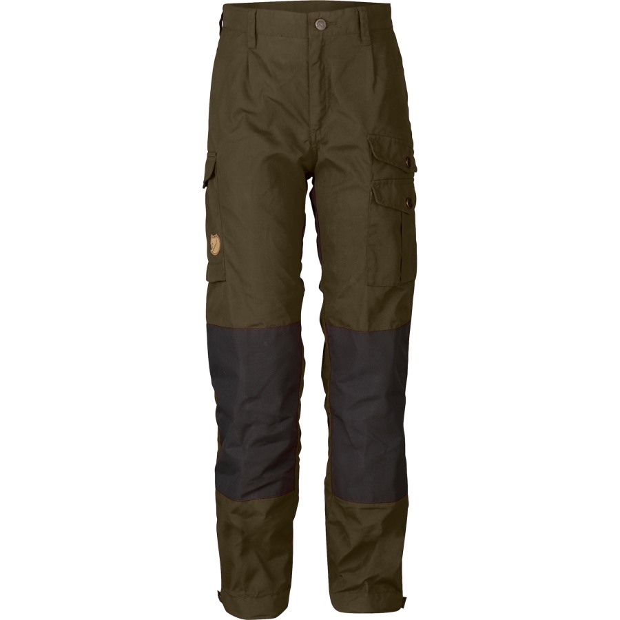 Dark Olive Fjällräven Outlets Kids Vidda Trousers