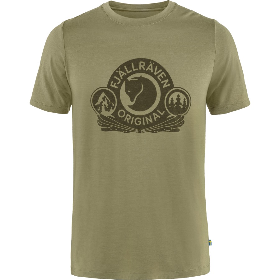 Abisko Wool Classic Ss M Light Olive Fjällräven Outlets