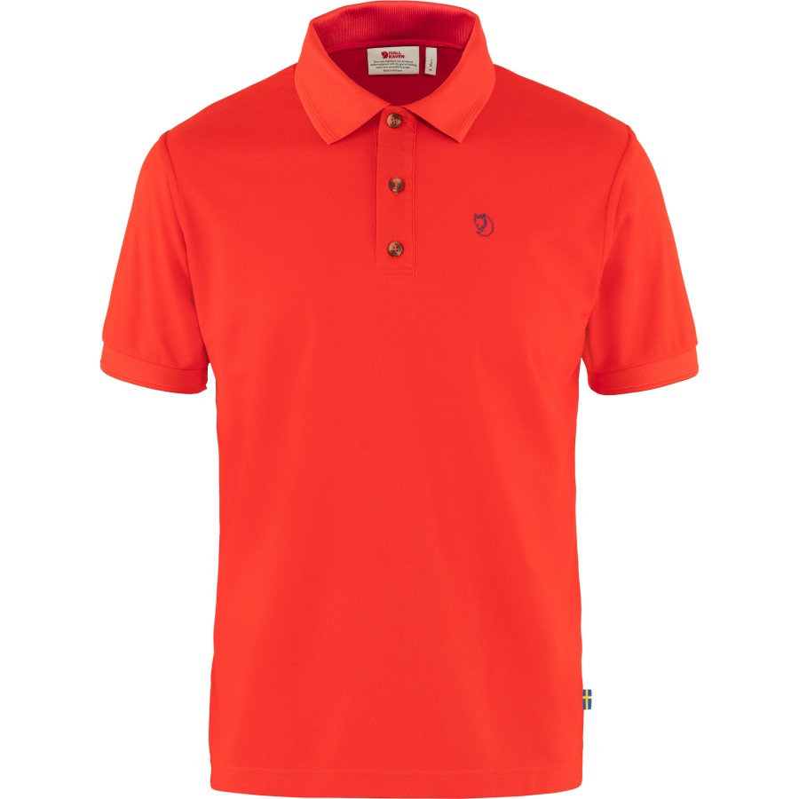 Crowley Pique Shirt M Fjällräven Outlets Brand True Red