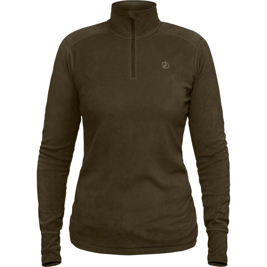 Skare Half Zip W Fjällräven Outlets Dark Olive