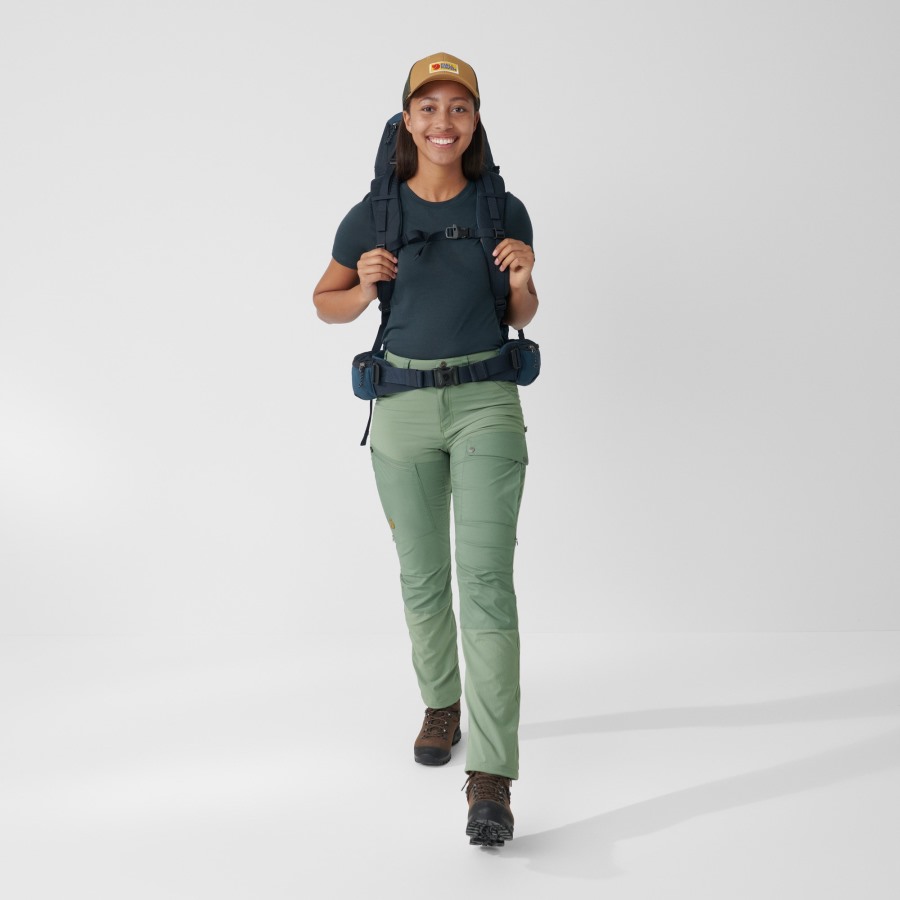 Jade Green-Patina Green Abisko Midsummer Trousers W Short Fjällräven Outlets