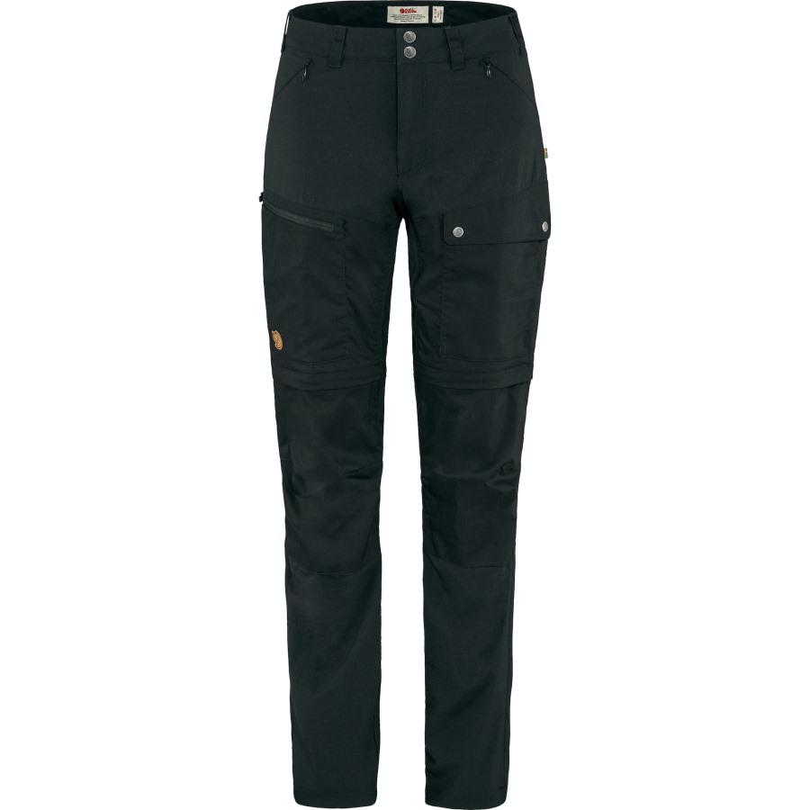Abisko Midsummer Zip Off Trousers W Fjällräven Outlets Brand Black
