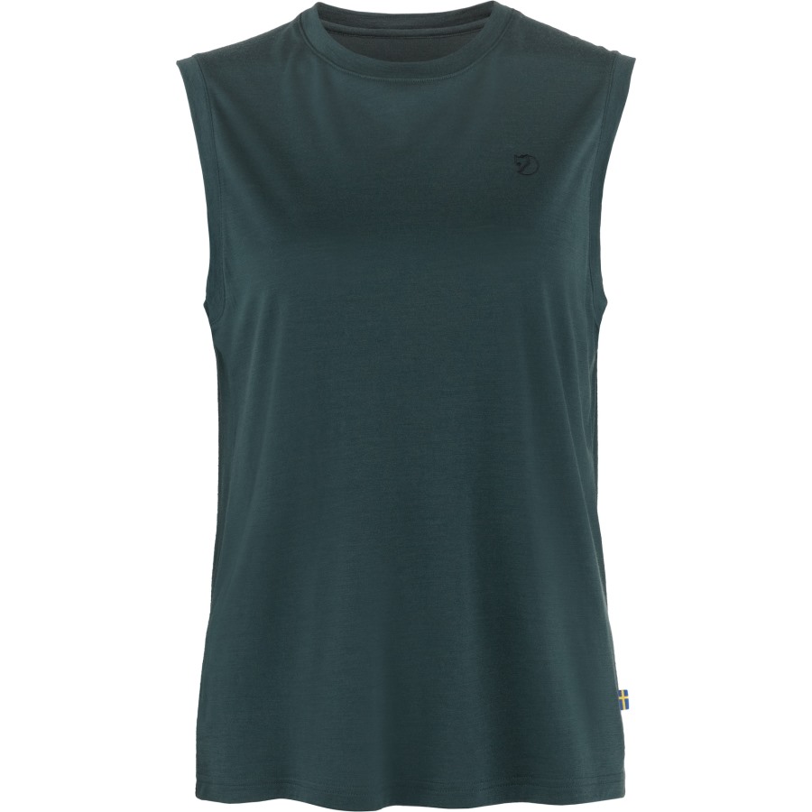 Dark Navy Abisko Wool Tank Top W Fjällräven Outlets