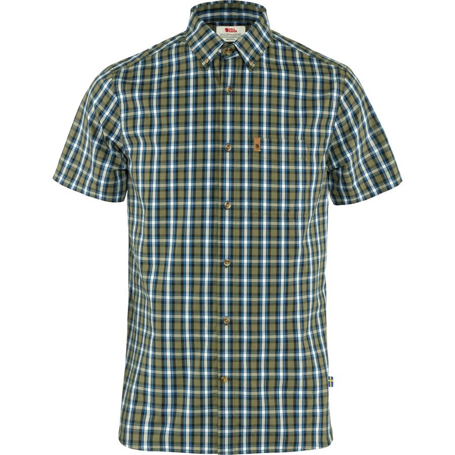 Green-Alpine Blue Fjällräven Outlets Övik Shirt Ss M