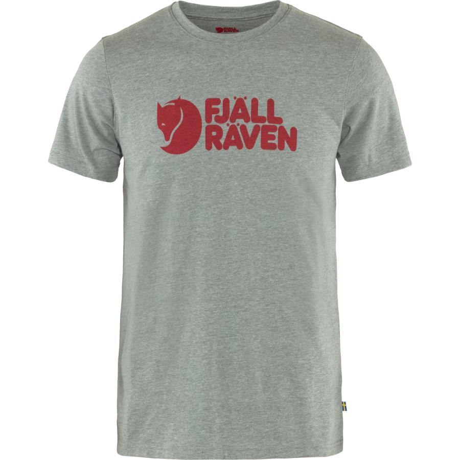 Grey Melange Logo T-Shirt M Fjällräven Outlets