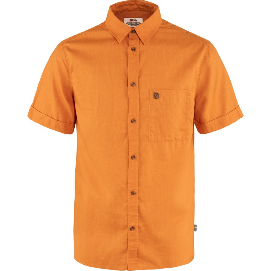 Fjällräven Outlets Spicy Orange Övik Travel Shirt Ss M