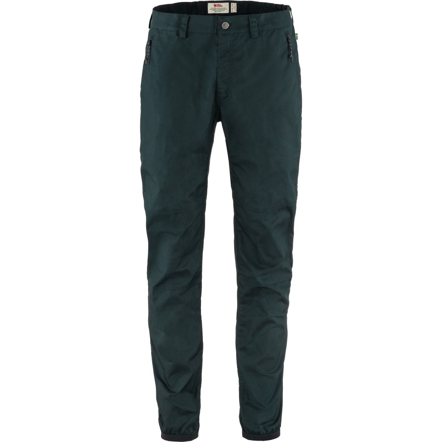 Dark Navy Fjällräven Outlets Vardag Trousers M