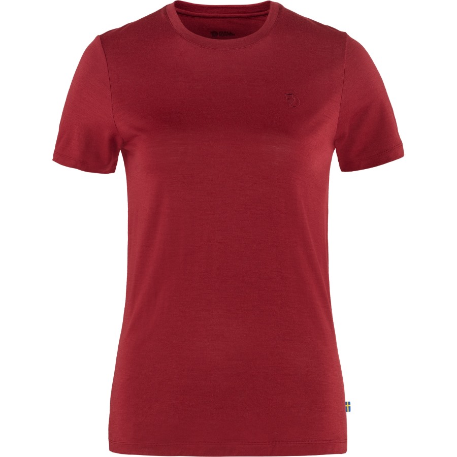 Fjällräven Outlets Abisko Wool Ss W Pomegranate Red