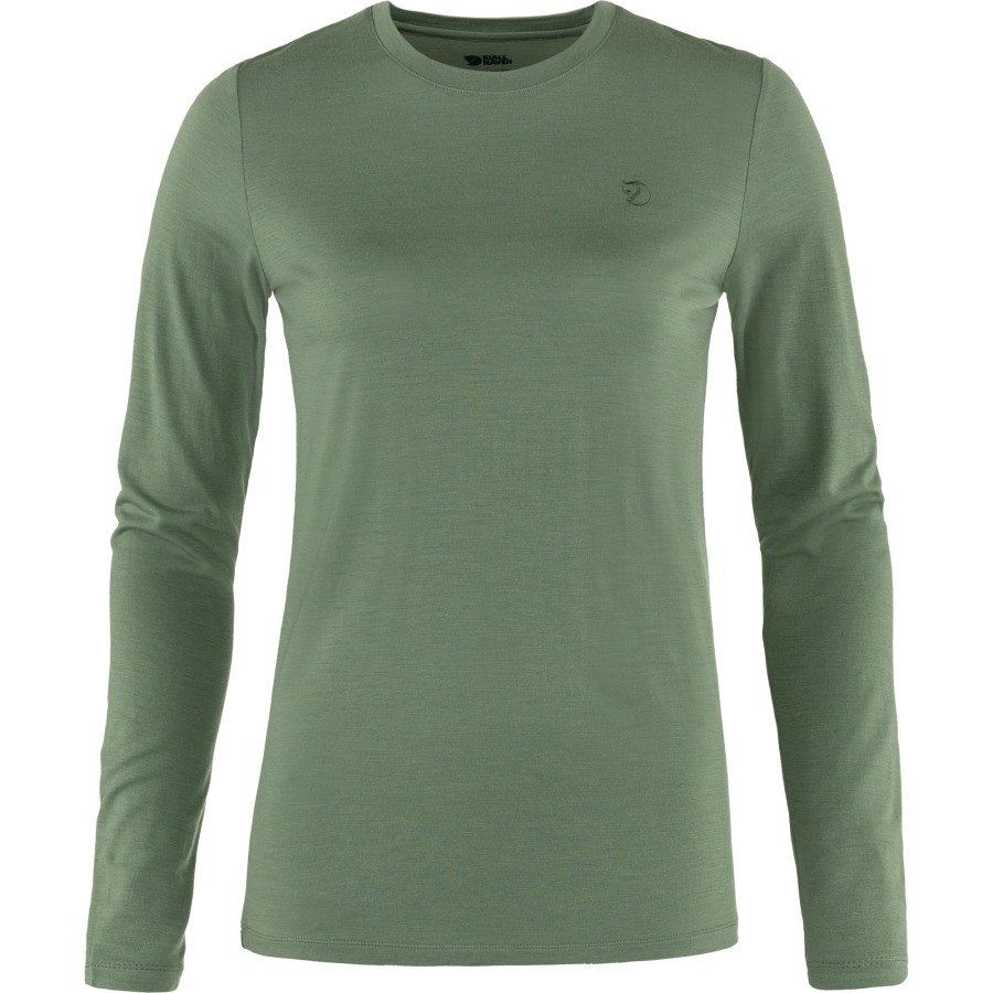 Fjällräven Outlets Patina Green Abisko Wool Ls W