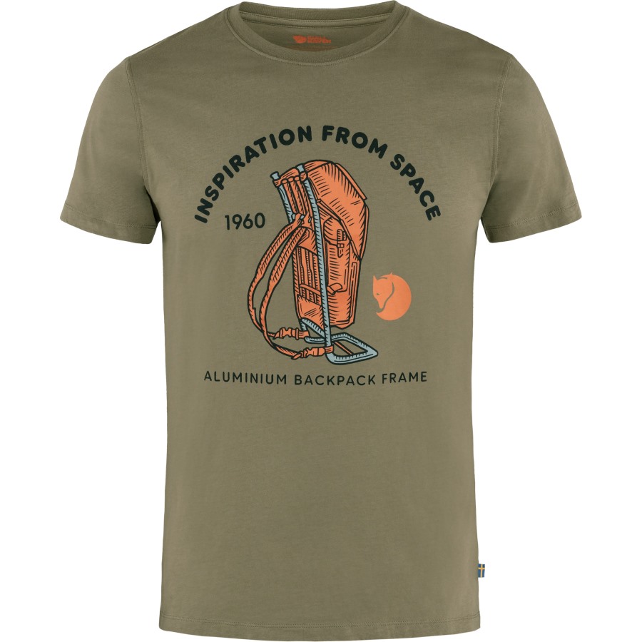 Space T-Shirt Print M Fjällräven Outlets Green