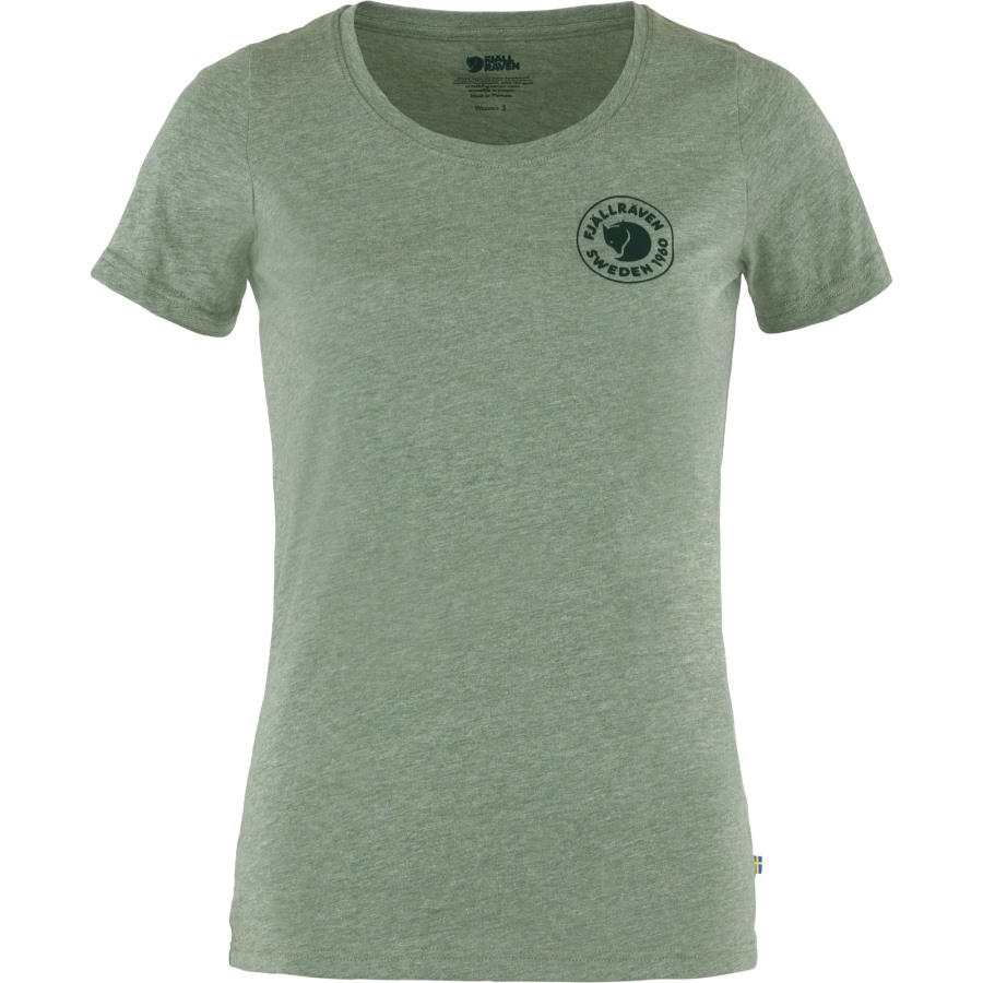 Fjällräven Outlets Brand 1960 Logo T-Shirt W Patina Green-Melange