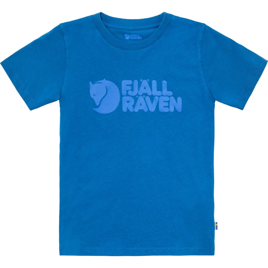 Kids Logo T-Shirt Fjällräven Outlets Alpine Blue