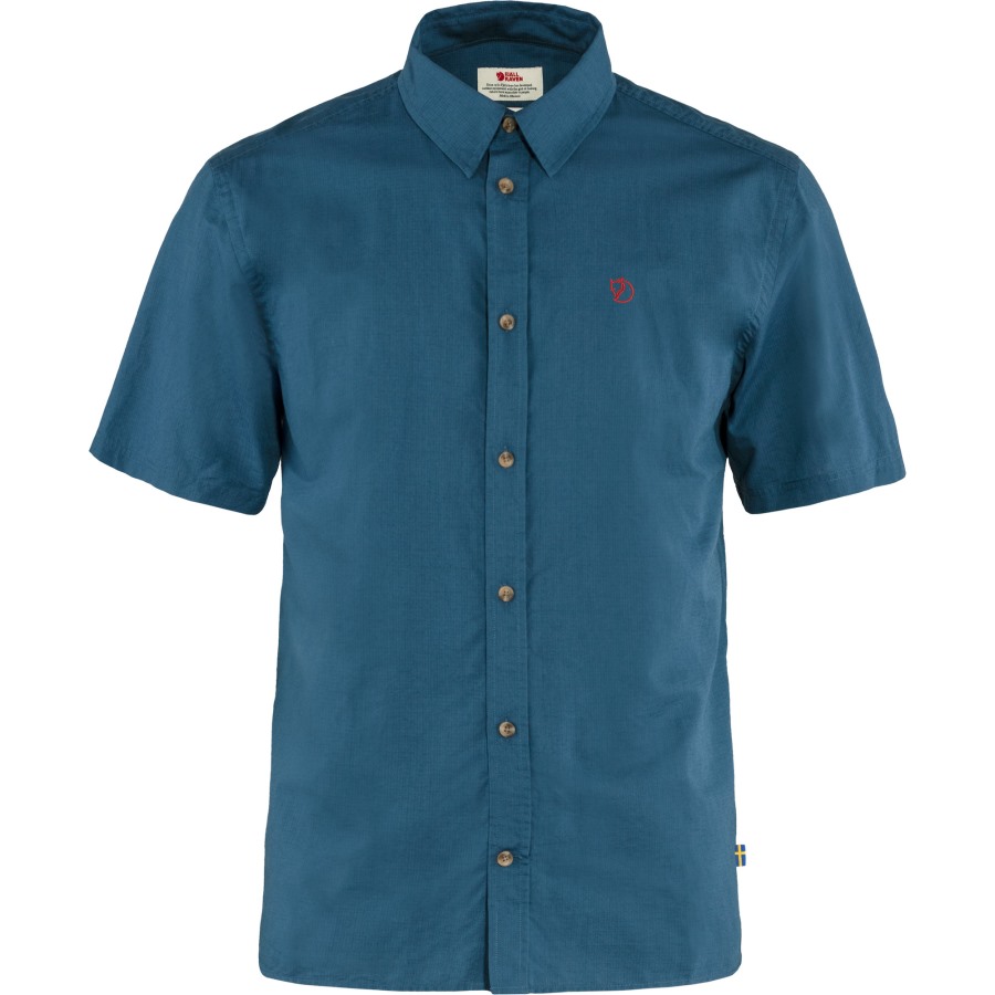Fjällräven Outlets Övik Lite Shirt Ss M Uncle Blue